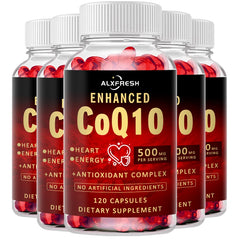 COQ10 Capsules For Improve Heart Brain Nerve Cell Mitochondria Sperm Motility Egg Quality Relieve fatigue Lower Blood Pressure
