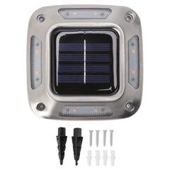 8 LED Solar Ground Light Waterproof IP65 Warm Garden Lamp