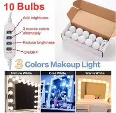 Makeup Mirror LED Light Bulbs Vanity Lights USB 12V Bathroom Dressing Table Lamp Dimmable LED Vanity Light For Mirror Light