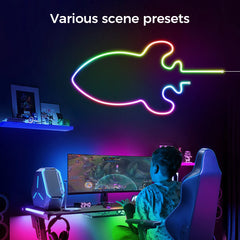 RGBIC Neon LED Strip Light 5V Bluetooth App Control