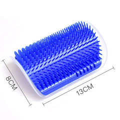 Cat Self Groomer With Catnip Soft Cats Wall Corner Massage Cat Comb Brush Rubs The Face With A Tickling Comb Pet Grooming Supply