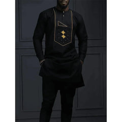 2025 new traditional men's suit luxury gentleman's shirt suit casual travel banquet men's two-piece set fashionable men's suit SHOWLU FASHION STORE