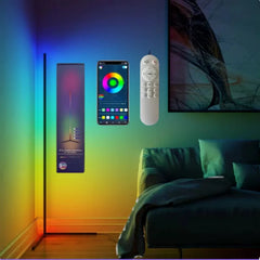 RGB Corner Floor Lamp with Music Sync