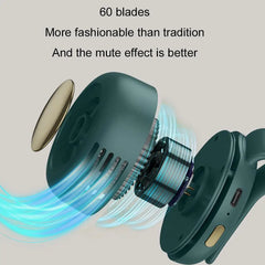 Portable USB Clip Fan 60-Blade