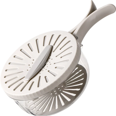 Folding Handle Drain Basket with Lid Fruit Vegetable Washing Bowl Kitchen Washing Basket Plastic Colander Water-Filtering Basin