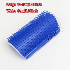 1PC Cat Self Groomer With Catnip Cats Wall Corner Massage Comb Brush Rubs The Face With A Tickling Soft Comb Pet Grooming Supply