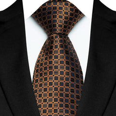 Luxury 8CM Men's Necktie Classic Neck Ties For Man Wedding Business Party Polka Dot Jacquard Woven Ascot Accessories Gift