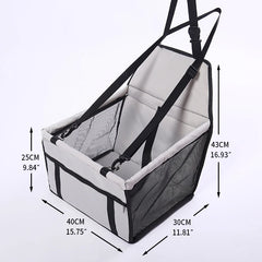 Portable Small Dog Car Seat Carrier Bag
