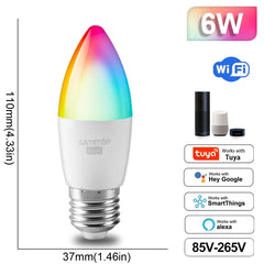 Smart WiFi Adjustable Color LED Spotlight Bulb