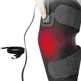 USB Heated Knee Brace 3-Level Electric Heating Knee Support Pad Warm Therapy Pain Relief Wrap