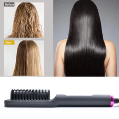 Electric Hair Straightener Comb 220°C Fast Heat