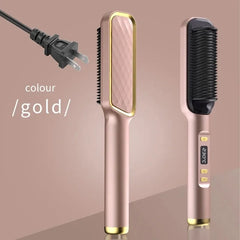 Electric Hair Straightener Comb 220°C Fast Heat