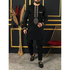 2025 new traditional men's suit luxury gentleman's shirt suit casual travel banquet men's two-piece set fashionable men's suit SHOWLU FASHION STORE