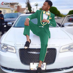 Classic Men Suit Sets Formal Activities Tailor-made Slim Fit Outfits Wedding Elegant Groomsman Costumes Blazer Pants 2 Pieces