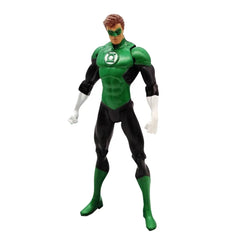 A Green Lantern action figure stands in a classic pose against a white background.