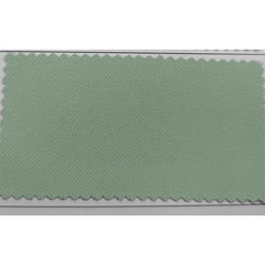 A rectangular fabric swatch in a soft sage green color with a visible diagonal twill weave.