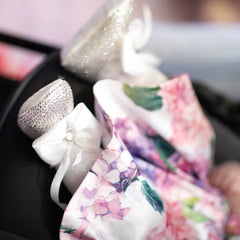 Dollbling Girls Pink Crown Ballerina Baptism Shoes Infant Dazzling Shoes Dress Handmade Mommy Daughter Outfit Bling Botties