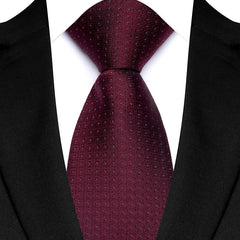 Luxury 8CM Men's Necktie Classic Neck Ties For Man Wedding Business Party Polka Dot Jacquard Woven Ascot Accessories Gift