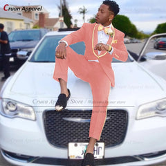 Classic Men Suit Sets Formal Activities Tailor-made Slim Fit Outfits Wedding Elegant Groomsman Costumes Blazer Pants 2 Pieces