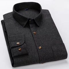 plus size 7xl 100%cotton long sleeve shirts for man slim fit formal plian shirt soft plaid casual tops striped office clothes