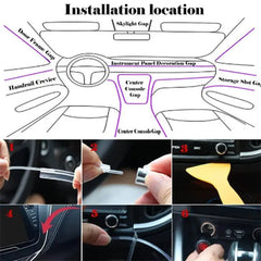 Car Interior RGB Ambient Light Strip App Control 12V Music Sync