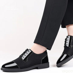 Men's Height Increasing Pointed Trendy Fashion versatile Men's Shoes Spring Autumn Formal Casual Breathable comfort Black shoes