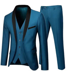 High Quality luxury Retro carving Party Dress Slim Fit Tuxedo Prom Suit Fashion white Male Groom Wedding three-piece