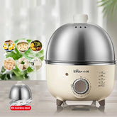 Electric Egg Boiler 360W Stainless Steel 4-6 Eggs Timer Cooker