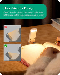 USB Rechargeable Amber Book Light