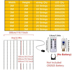 LED Curtain Fairy Lights