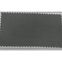A rectangular fabric swatch in a solid dark grey color with a visible diagonal twill weave.