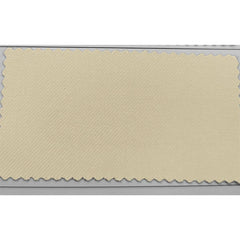 A rectangular fabric swatch in a solid light beige color with a visible diagonal twill weave.