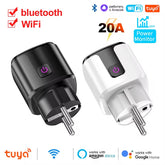 WiFi Smart Plug EU Socket Power Monitor Voice Control