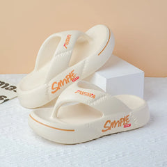 Soft Sole Platform Flip Flops Women 2024 Summer Beach Non Slip Men Slippers Coulple Thick Sole Bathroom Slides Sandals