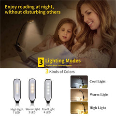 Claeted Rechargeable Clip Reading Light