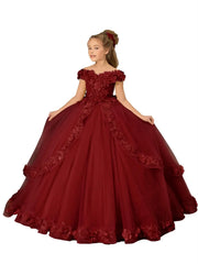 Customize Yellow Flower Girl Dresses Beading Appliqued Pageant Birthday For Girls First Communion Dresses Kids Prom Dresses