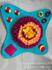 Pet Snuffle Mat for Dogs, Interactive Feed Game for Boredom, Encourages Natural Foraging Skills for Cats Dogs Bowl Travel Use