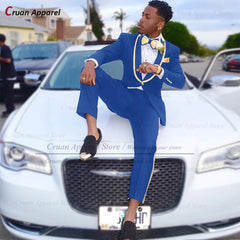 Classic Men Suit Sets Formal Activities Tailor-made Slim Fit Outfits Wedding Elegant Groomsman Costumes Blazer Pants 2 Pieces