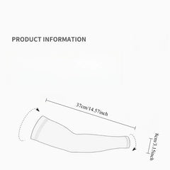 A diagram showing a cooling arm sleeve with a length of 37 centimeters and a width of 8 centimeters.
