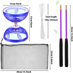 Portable Diabolo Chinese Yoyo Diabolo Set Portable Fitness Gear For Adults Kids Elderly Outdoor Indoor Agility Exercise