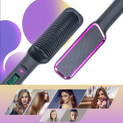 Electric Hair Straightener Comb 220°C Fast Heat