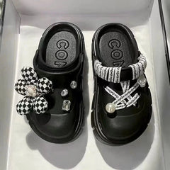 Summer Women Slippers Platform Clogs Outdoor Garden Shoes Female Pool Sandals Bathroom Flip Flops Mules Ladies Beach Slides SHOWLU FASHION STORE