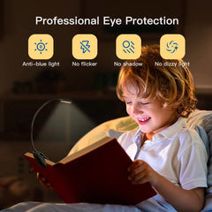 Claeted Rechargeable Clip Reading Light