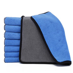 Soft Coral Fleece Pet Towel Puppy Cat Bath Absorbent Quick-Drying Bath Towels Thickened Double-Sided Cleaning Towel Pet Supplies