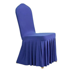 1Pcs Elastic Spandex Universal Chair Cover Skirt Cloth For Hotel Home Modern Wedding Birthday Party Event Dining Seat Decoration SHOWLU FASHION STORE