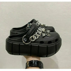 Summer Women Slippers Platform Clogs Outdoor Garden Shoes Female Pool Sandals Bathroom Flip Flops Mules Ladies Beach Slides SHOWLU FASHION STORE