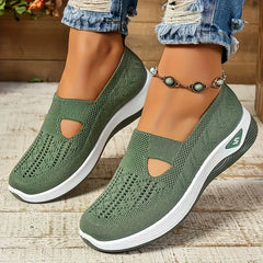 Summer Women's Sneakers Breathable Slip on Walking Shoes Mesh Low Top Womens Vulcanized Shoes Soft Sole Lightweight Women Shoes