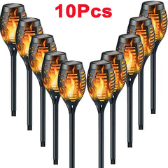 Solar Dancing Flame LED Garden Lantern