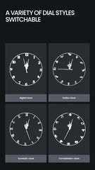 LED Wall Clock Projector