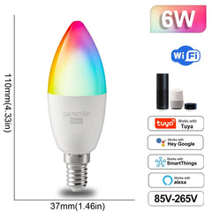 Smart WiFi Adjustable Color LED Spotlight Bulb